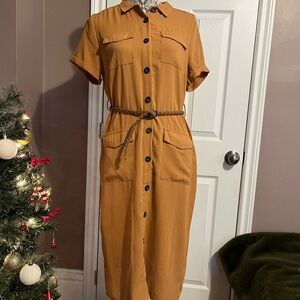 Primark Button-Front Midi Dress